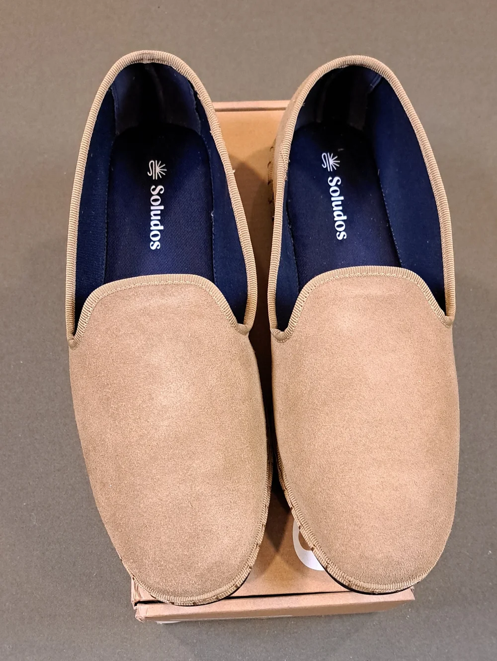 Soludos Mens All Weather Flats_The Smoking - Color: Camel Brown - Size: 10
